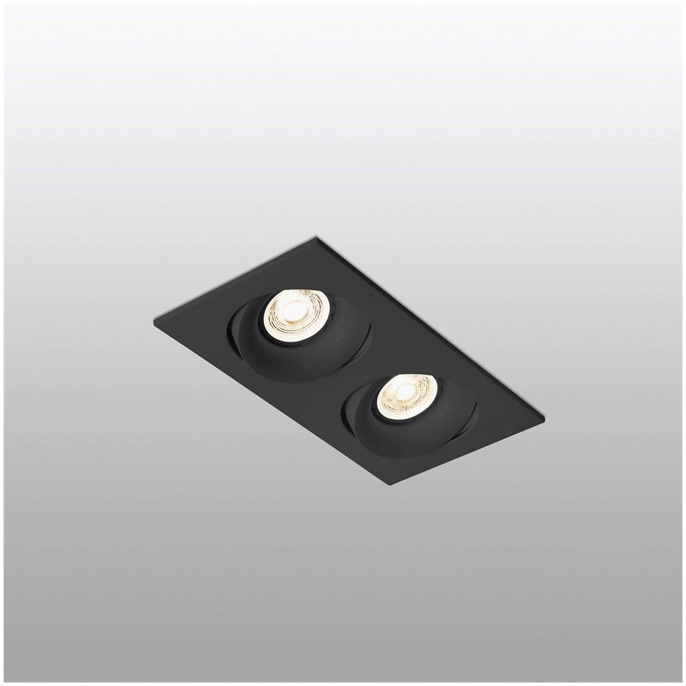 Downlight Da Incasso Nero Inclinabile 2x Gu10 - Foto 2