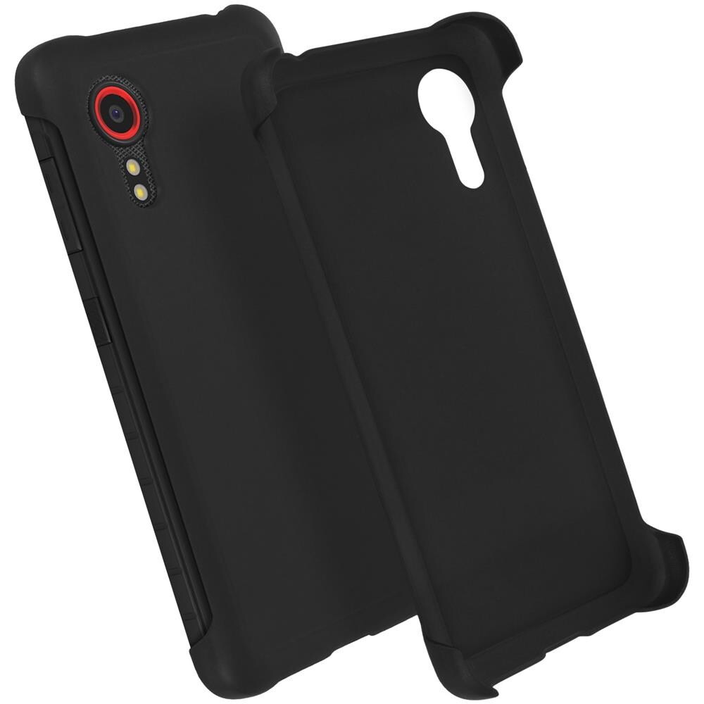 Cover Galaxy Xcover 5 Paraurti Policarbonato Rigido Antimacchie Nera - Foto 5