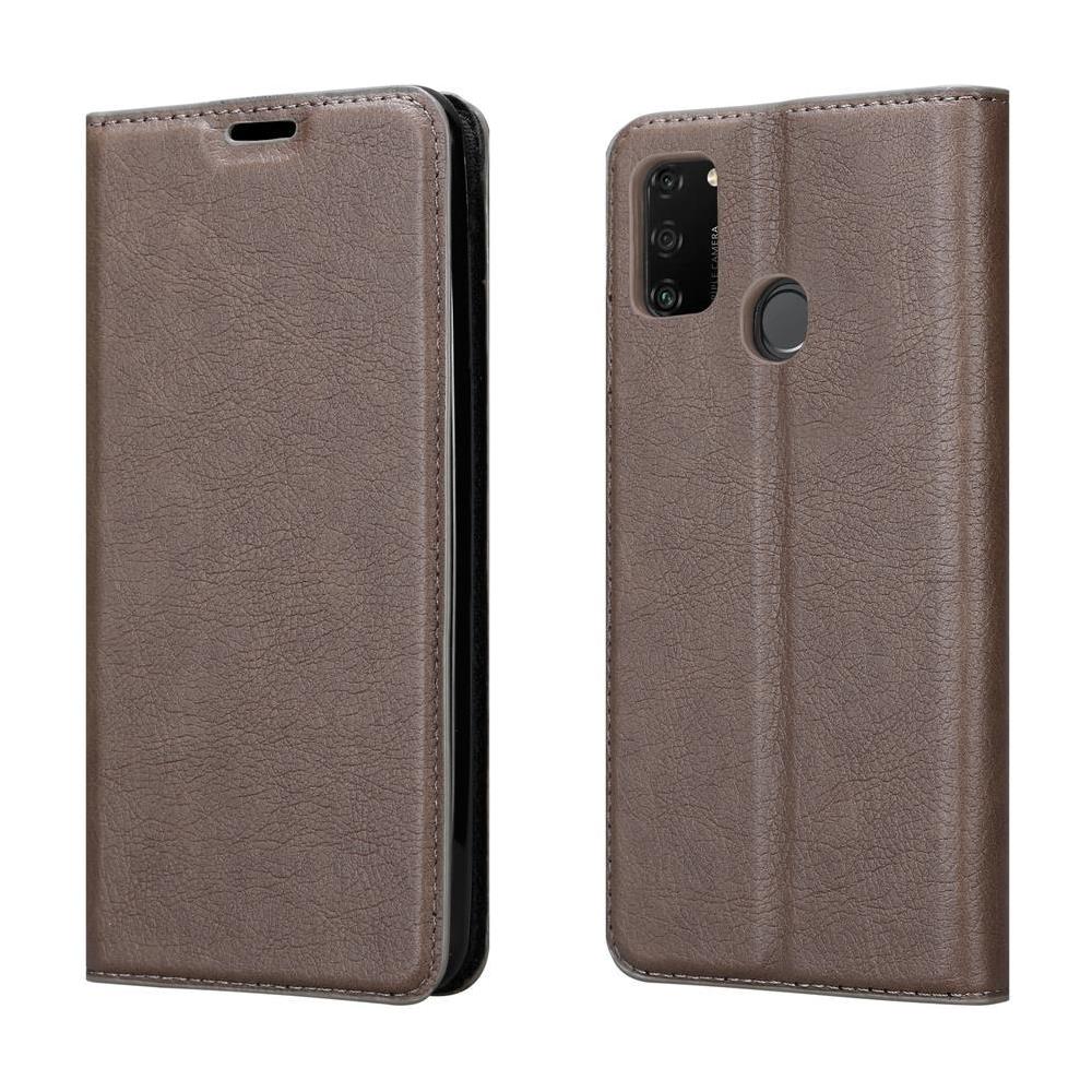Cadorabo Custodia Compatibile Con Honor Play 9a In Bruno Caffè - Coperchio Protettiva Con Chiusura Magnetica, Funzione Stand E Tasca Per Le Carte - Foto 8