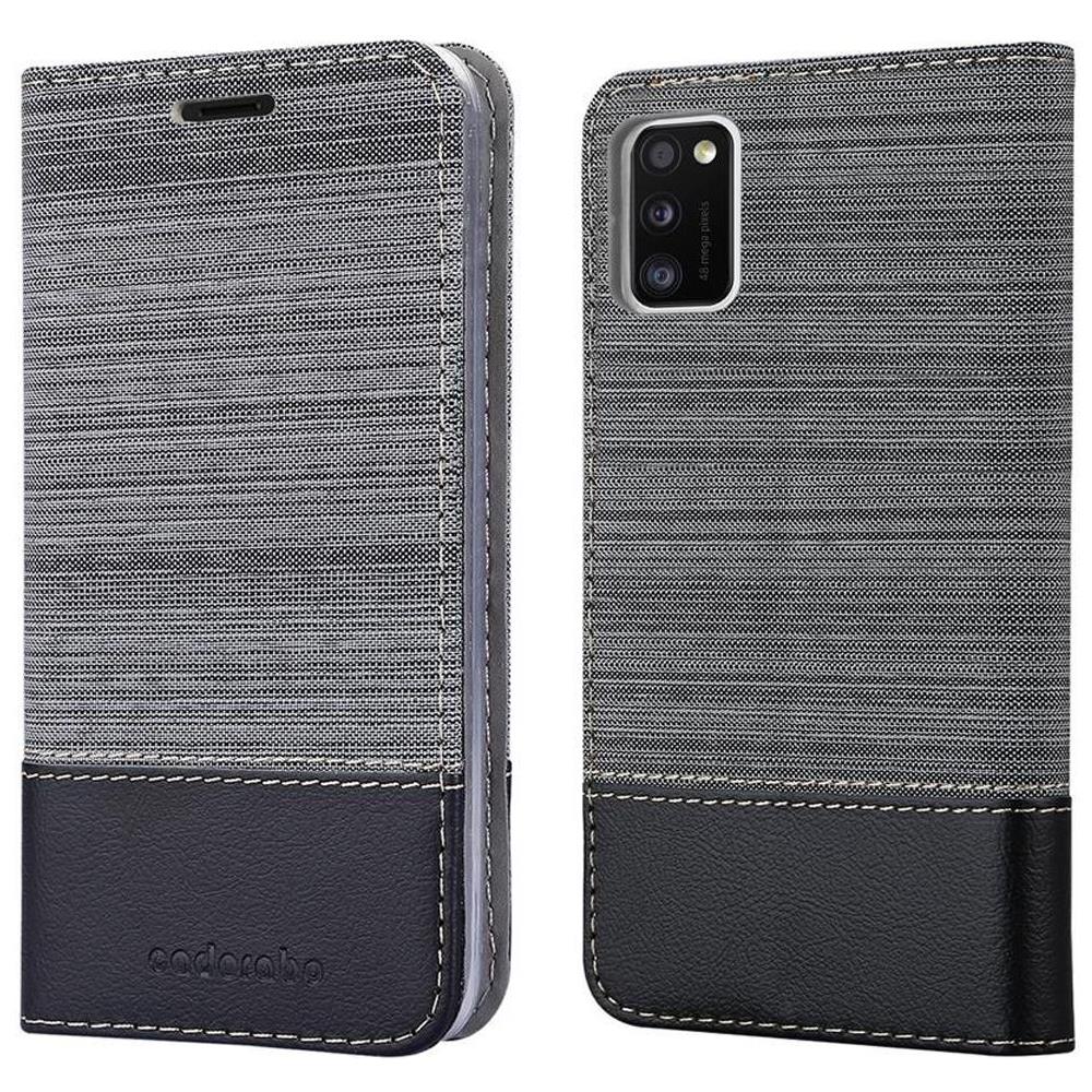Custodia Compatibile Con Samsung Galaxy A41 In Grigio Nero - Coperchio Protettiva Con Chiusura Magnetica, Funzione Stand E Tasca Per Le Carte - Foto 8