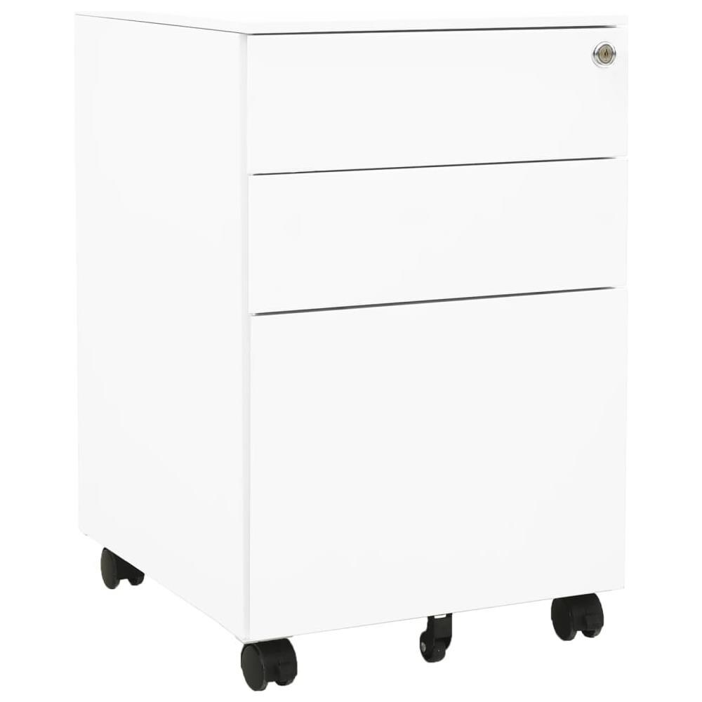 Schedario Mobile Bianco 39x45x60 Cm In Acciaio - Foto 1