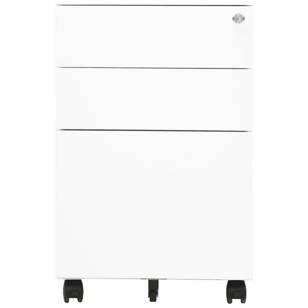 Schedario Mobile Bianco 39x45x60 Cm In Acciaio - Foto 2