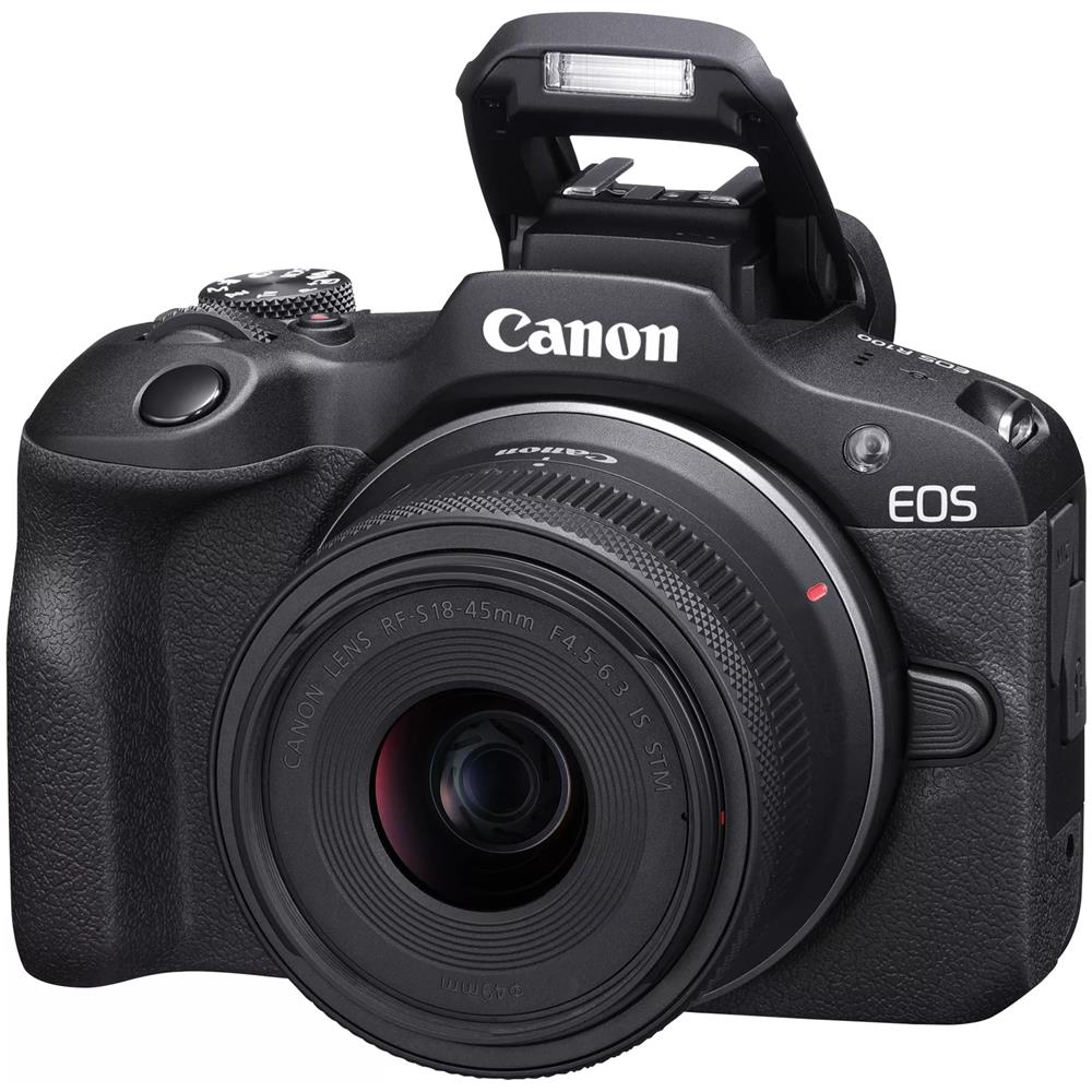 Fotocamera EOSR100+RFS18 con Display LCD 24,1 MP 4K Ultra HD CMOS Lunghezza Focale 18 - 45 mm Wi Fi/ Bluetooth  - Foto 2