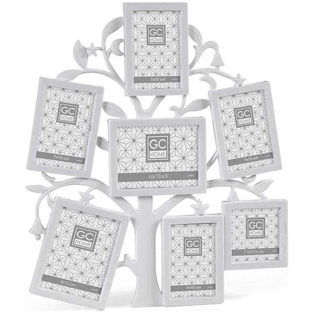 Albero Porta Foto Cornice In Plastica Decorazioni Fotografie Colore Bianco - Foto 1