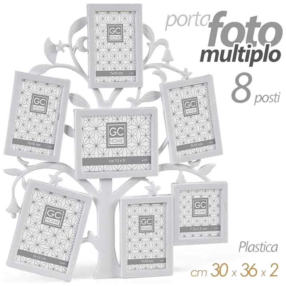 Albero Porta Foto Cornice In Plastica Decorazioni Fotografie Colore Bianco - Foto 2
