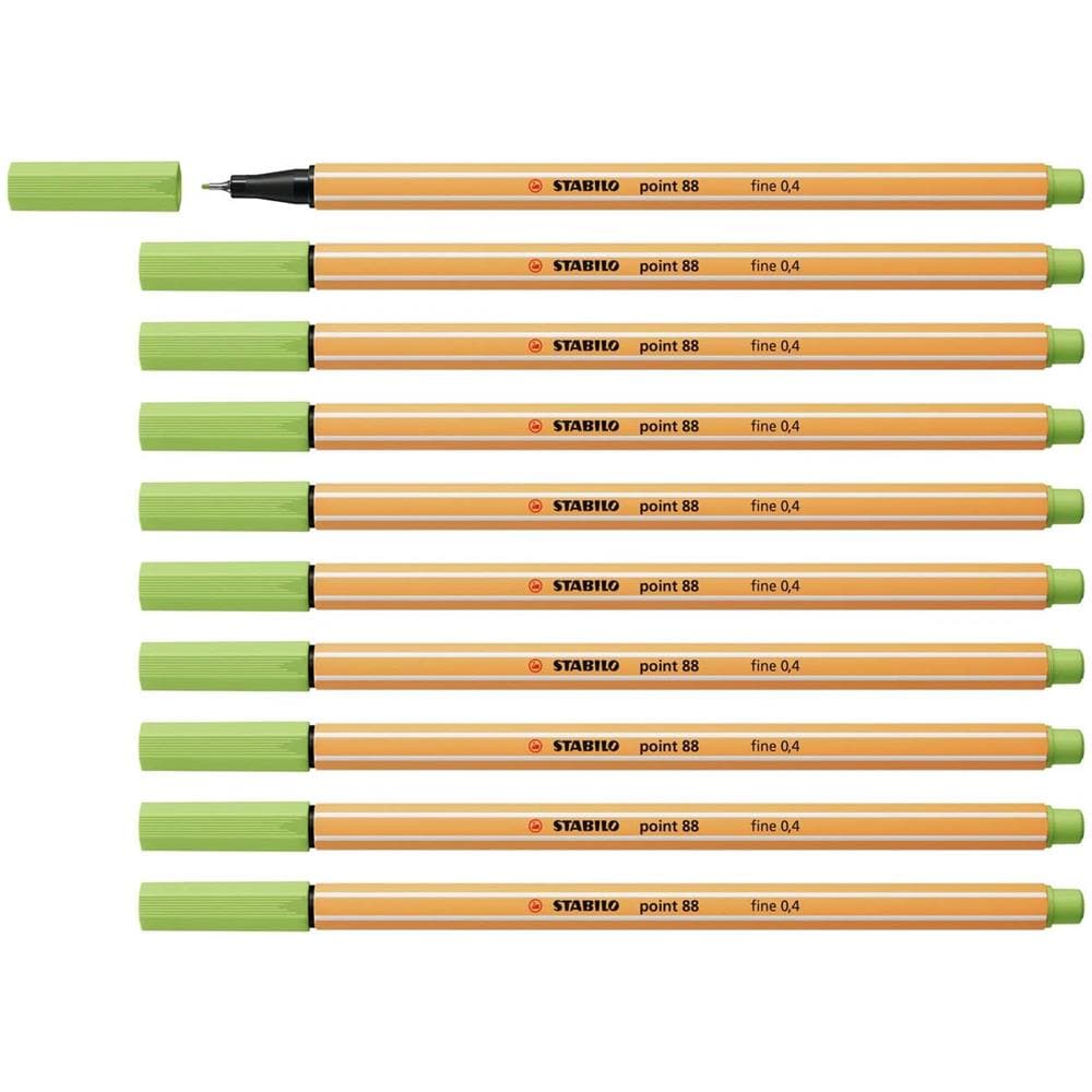 point 88 - Fineliner - Confezione da 10 - Pistacchio - Foto 1