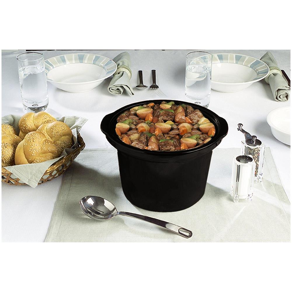 Slow Cooker- Pentola Elettrica Capacità 2.4 Litri Colore Nero - Foto 4