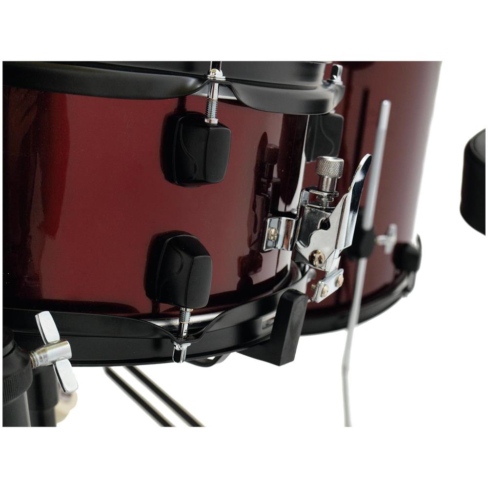 Batteria Acustica, 5 Pezzi, Vino Rosso, Completa, Ds-200 - Foto 5
