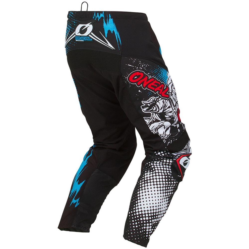 Pantaloni Mx Bambino Oneal 2019 Element Villain Bianco (24 = 61cm Bambino, Nero) - Foto 2