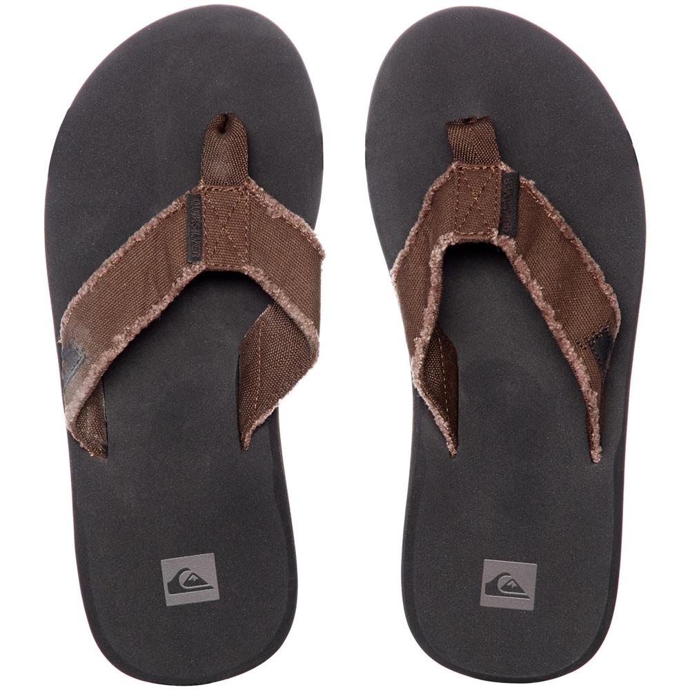 Infradito Quiksilver Monkey Abyss Demitasse Solid (eu 43 / Us 10, Marrone)  - Foto 1