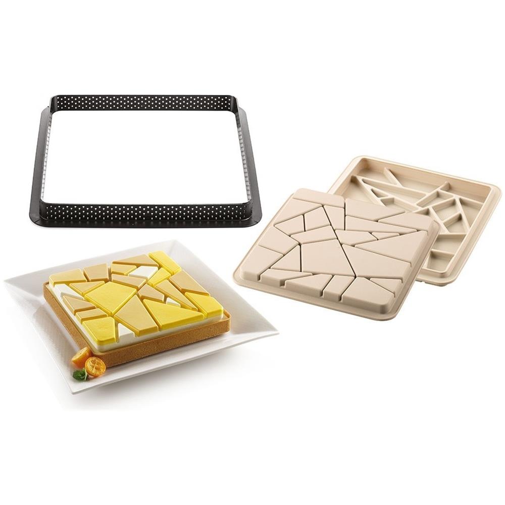 Kit Tarte Liberty Forma Per Crostata Cm 20 X 20 Qualità Professionale - Foto 7
