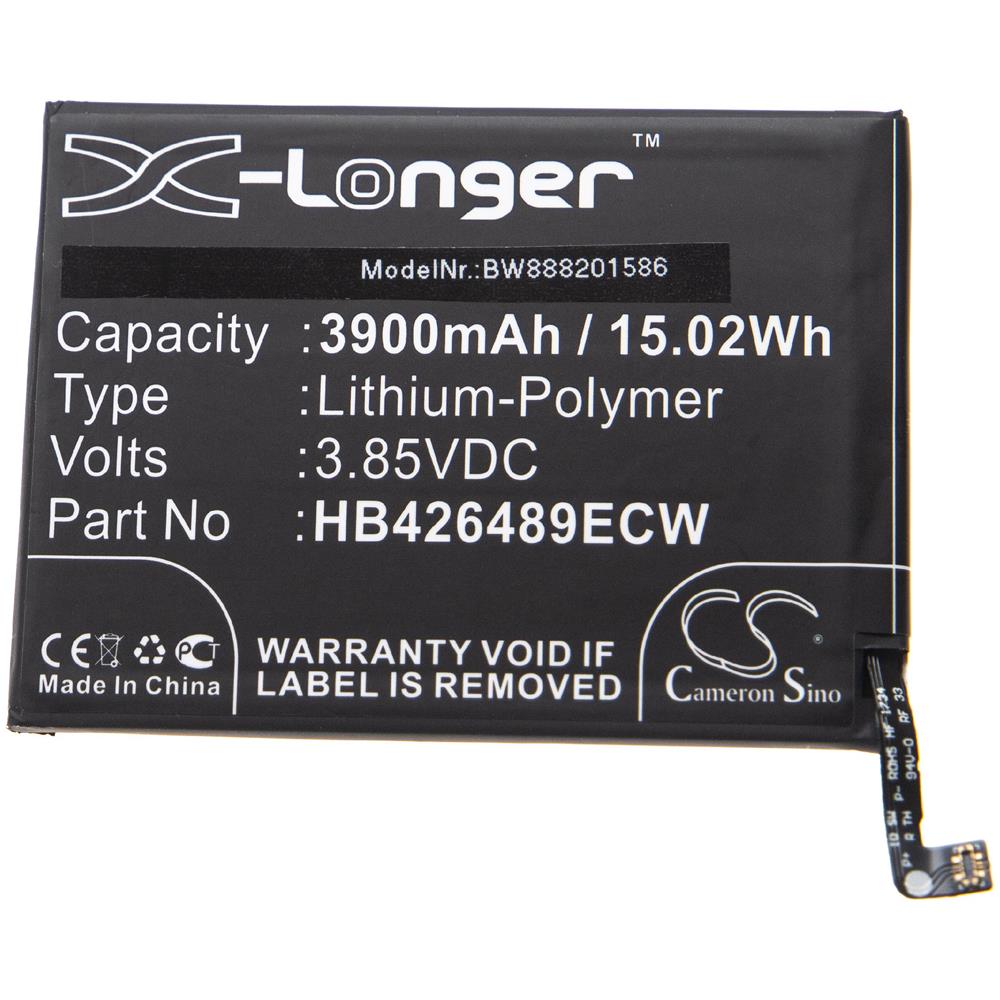 Batteria Sostituisce Huawei Hb426489ecw, Hb426489eew Per Smartphone Cellulare (3900mah, 3,85v, Li-poly)  - Foto 1