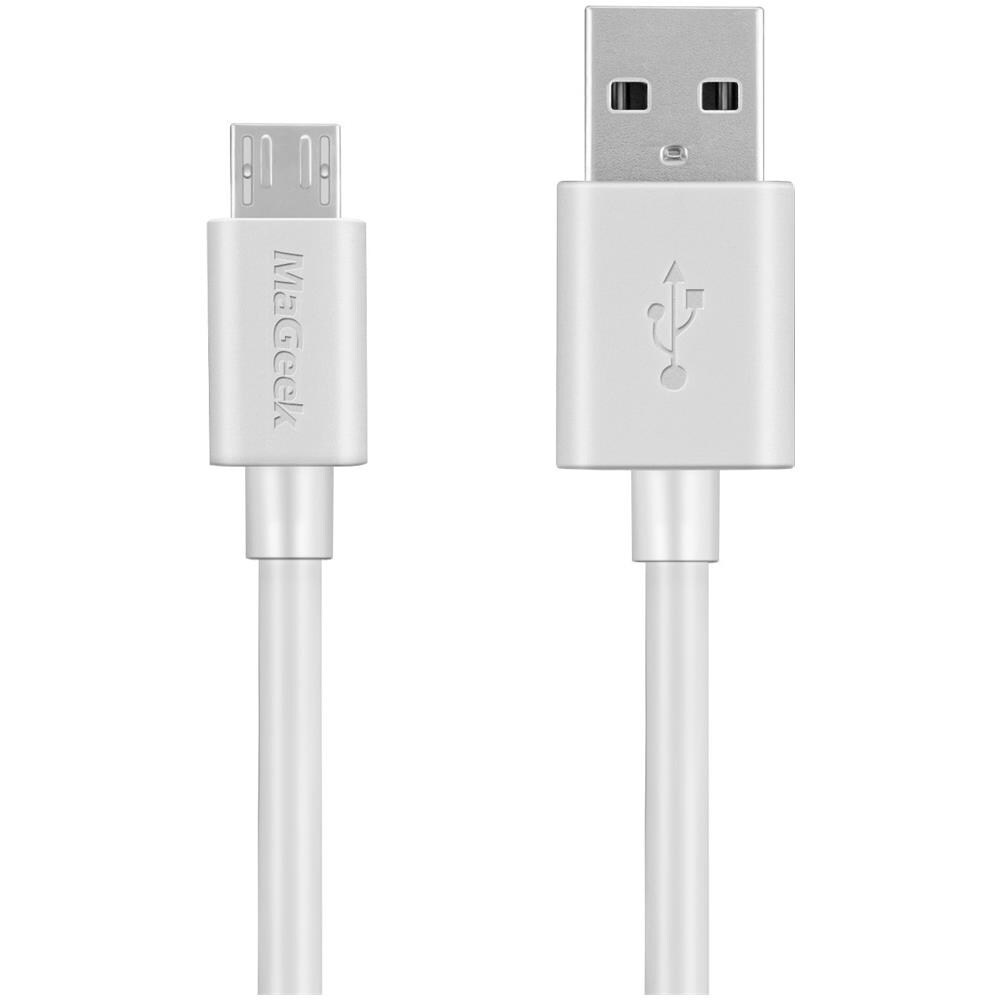 10ft 3.0m Premium Extra Lungo Micro Usb A Usb Ad Alta Velocit Usb 2.0 Un Maschio Al Micro B Per Samsung Htc Sony Motorola Lg Google Nokia E More (bianco)  - Foto 1