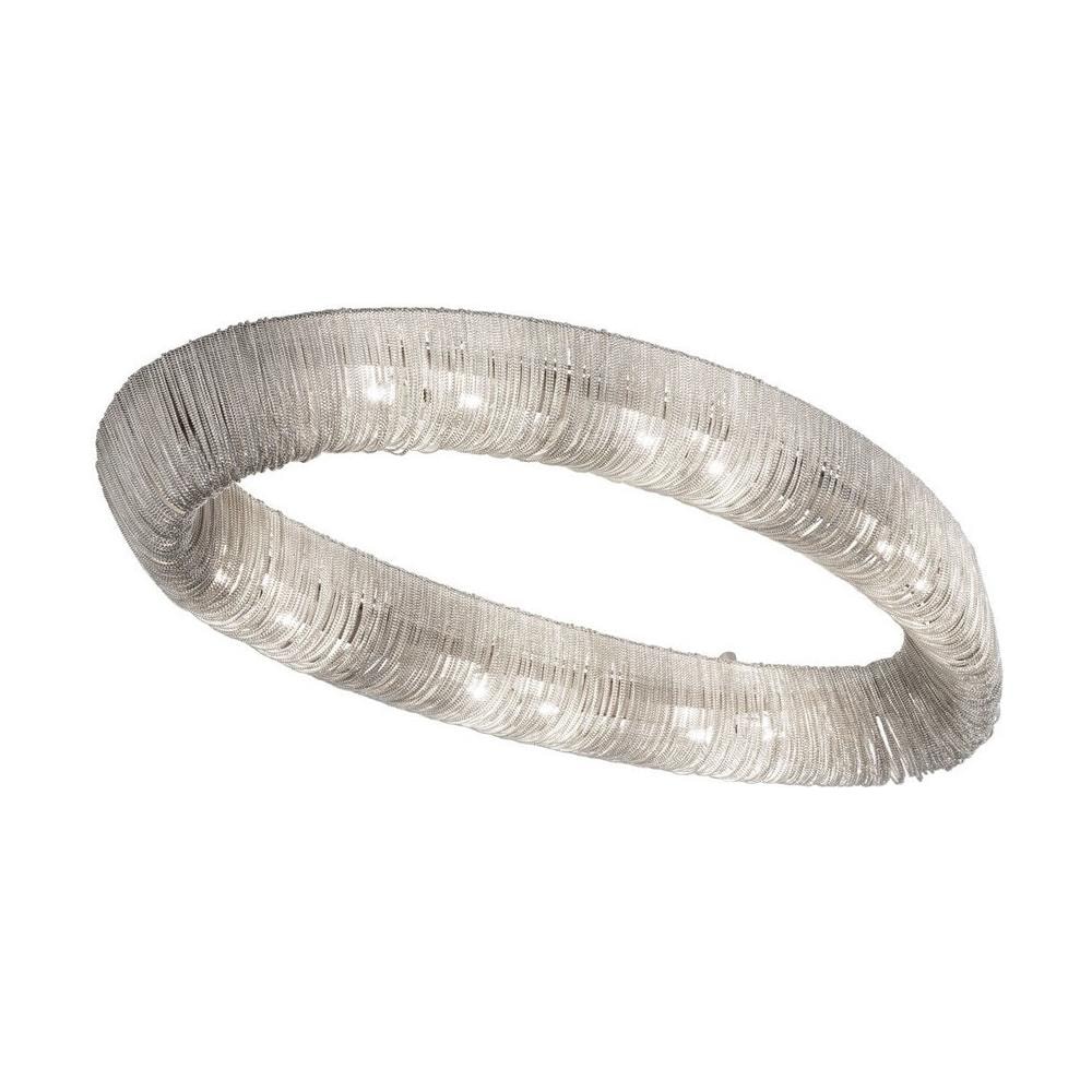 Lampada A Sospensione In Metallo Di Design Cromo Lucido, 12x G9 - Foto 1