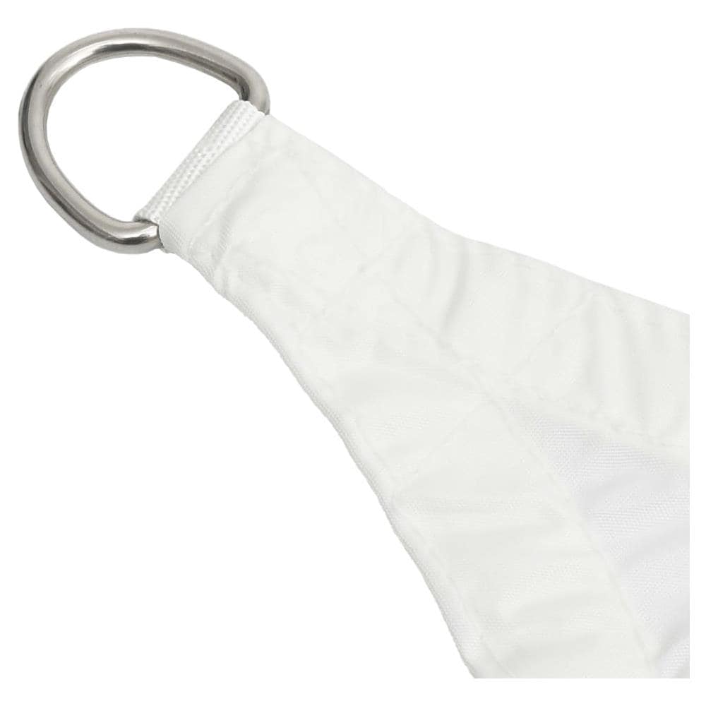 Parasole a Vela Oxford Triangolare 3,6x3,6x3,6 m Bianco - Foto 5