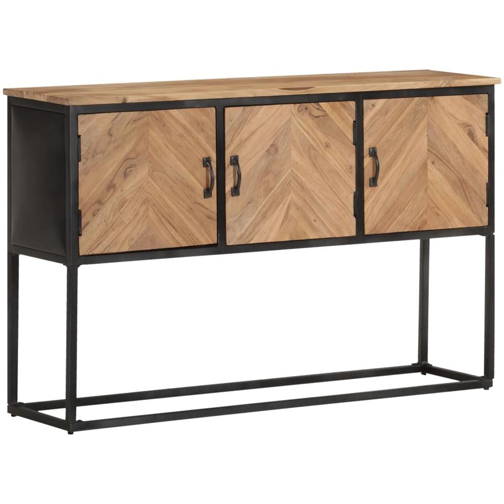 Credenza 120x30x75 Cm In Legno Massello Di Acacia - Foto 1