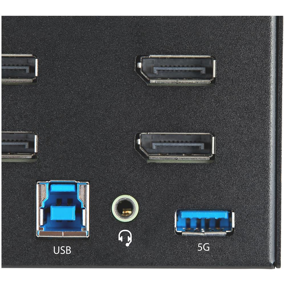 Switch KVM a 2 Porte e 4 Monitor con Hub USB-A 3.0 / DisplayPort - Foto 8
