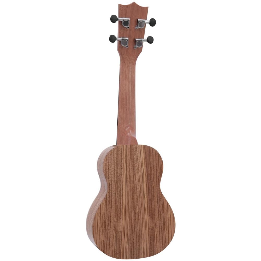 Ukulele Soprano, Colore Legno Zebrato, Ponte Palissandro, Uk-400 - Foto 2