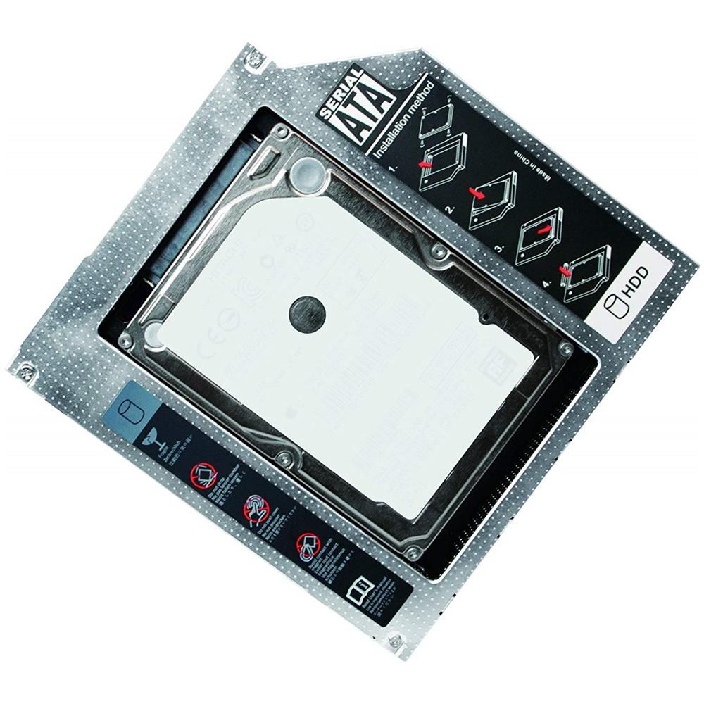 AD0016 Enclosure HDD / SSD 2.5" Nero, Metallico box per hard disk esterno - Foto 2