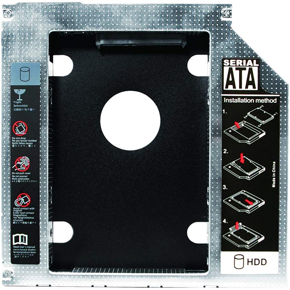AD0016 Enclosure HDD / SSD 2.5" Nero, Metallico box per hard disk esterno - Foto 3
