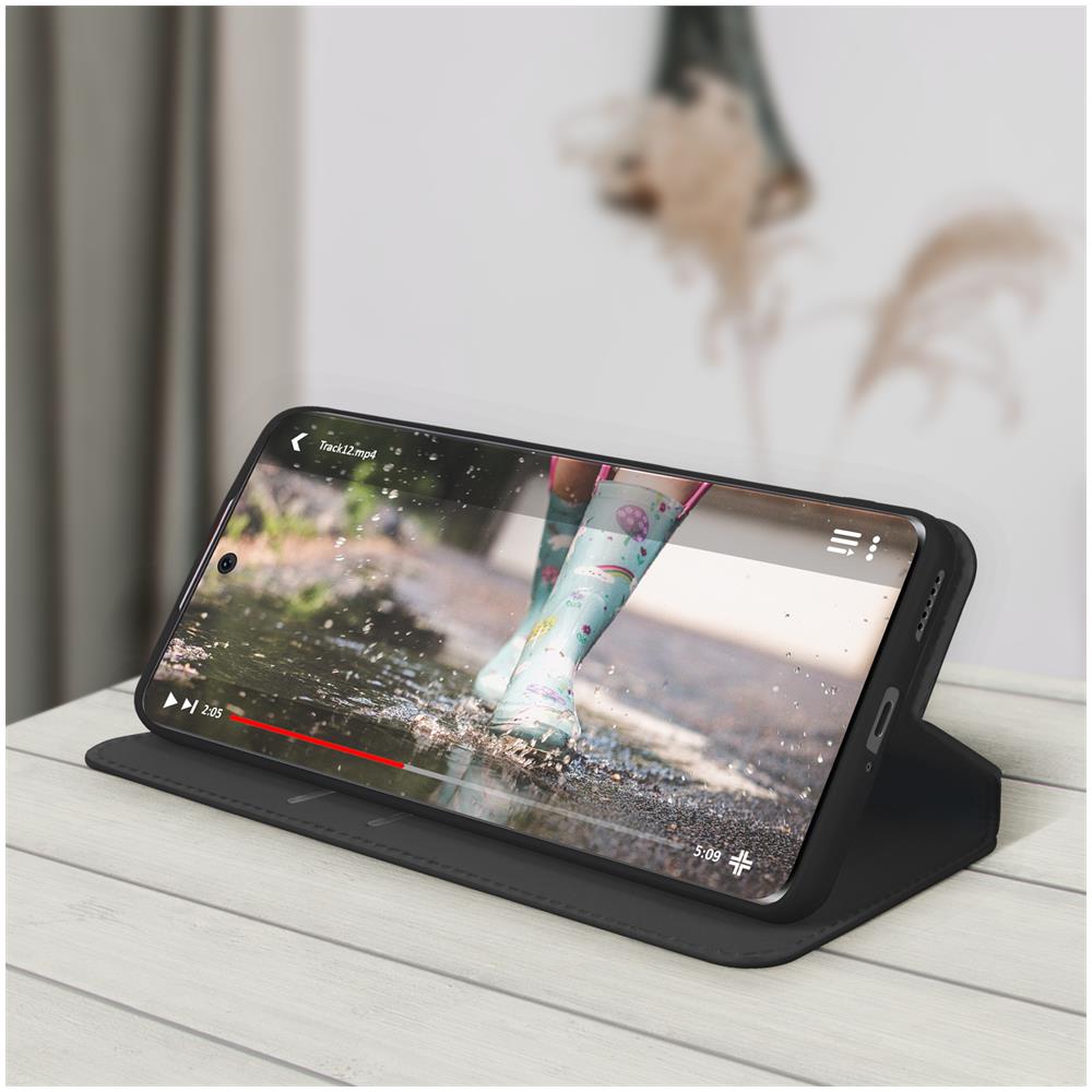 Custodia Huawei Nova 9 E Honor 50 Portafoglio Funzione Supporto Video Nera - Foto 5