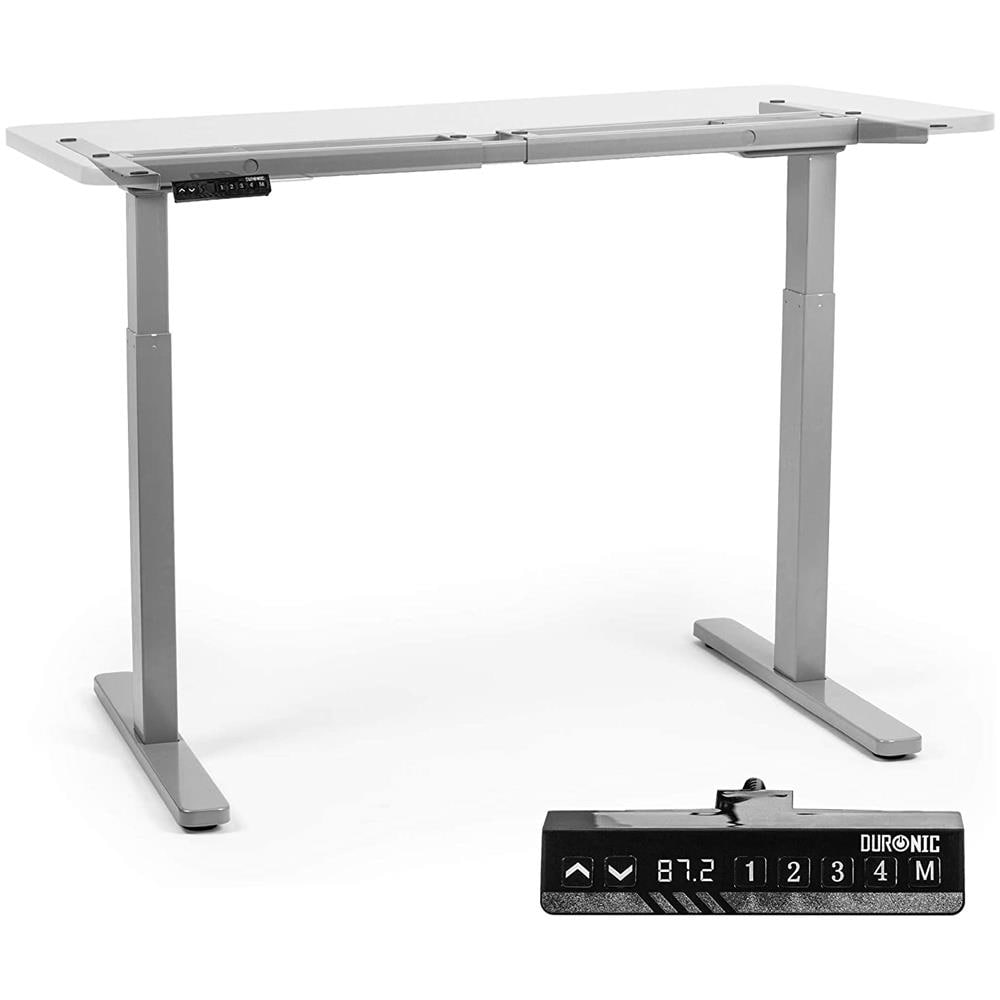 VASAGLE Scrivania Regolabile in Altezza, Scrivania Elettrica, 60 x 120 x (72-120) cm, Regolabile in Continuo, con Ciabatta, Supporto per Monitor, Gancio, Funzione Memory, Marrone Vintage LSD182X01