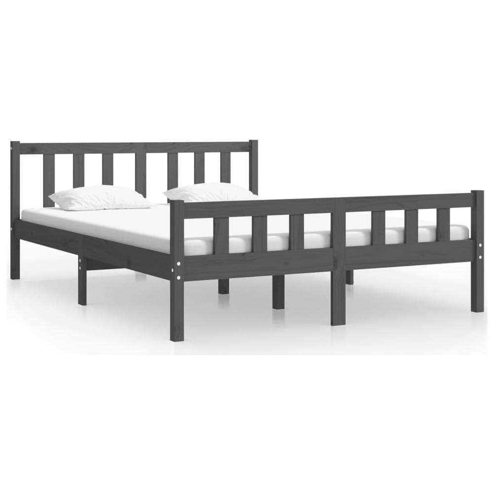 Giroletto Grigio In Legno Massello 140x190 Cm - Foto 1