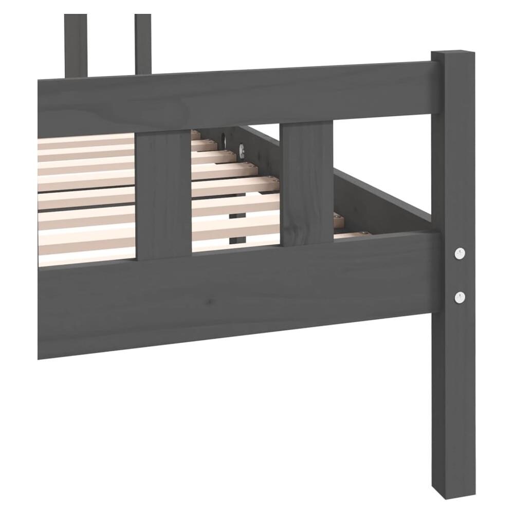 Giroletto Grigio In Legno Massello 140x190 Cm - Foto 8