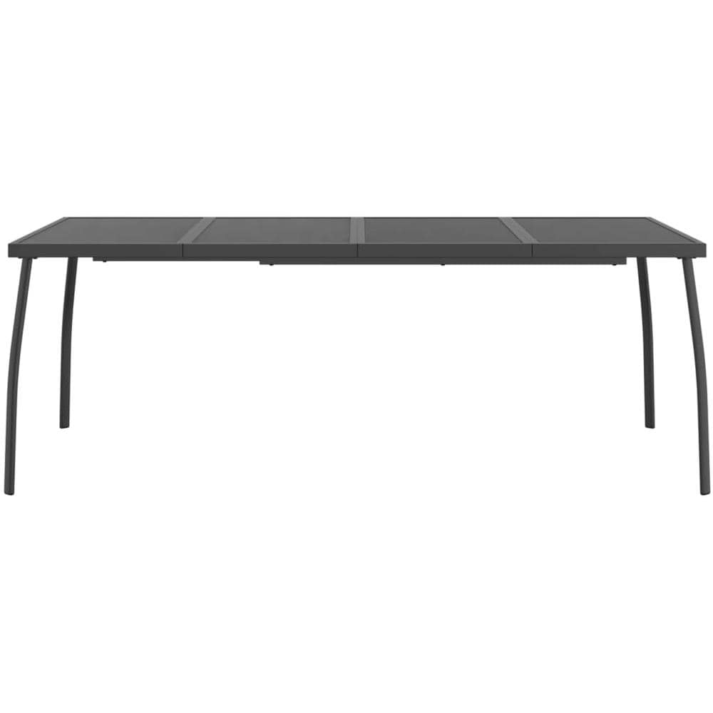 Tavolo Da Giardino Antracite 200x100x72 Cm Rete D'acciaio - Foto 3