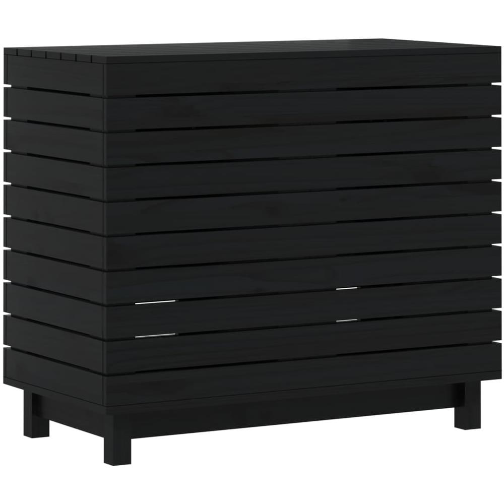 Cesto Per Bucato 88,5x44x76 Cm Legno Massello Pino - Foto 2