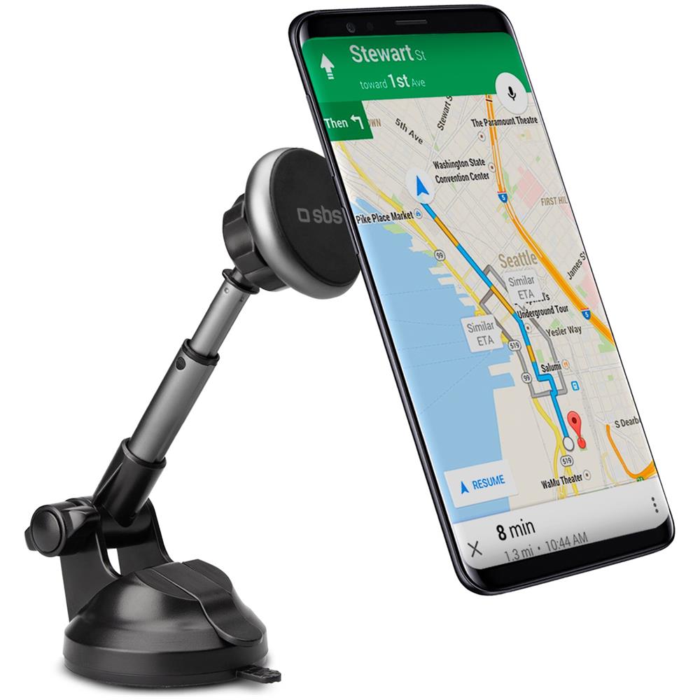 TESUPMAGEXT supporto per personal communication Supporto passivo Telefono cellulare /smartphone Nero, Argento - Foto 1