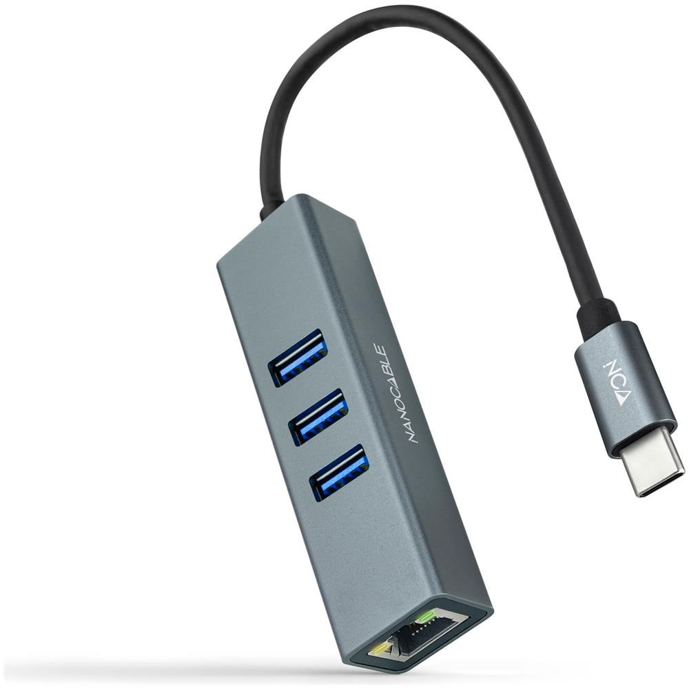 10.03.0408 replicatore di porte e docking station per laptop Cablato USB 3.2 Gen 1 (3.1 Gen 1) Type-C Grigio - Foto 1