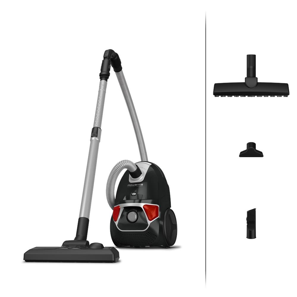 RO3955EA Aspirapolvere a Traino con Sacco Potenza 650 Watt Colore Nero / Rosso - Foto 1