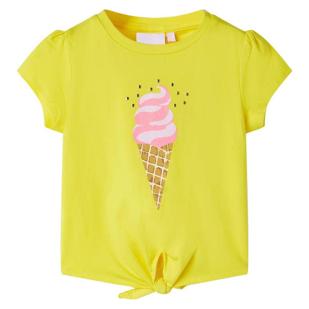 Maglietta da Bambina Gialla 128 - Foto 1