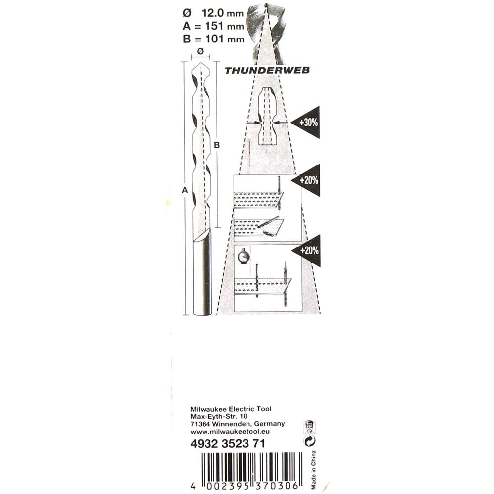 Trapano In Metallo Hss-g Thunderweb 12 X 151 Millimetri 4.932.352,3710 - Foto 2