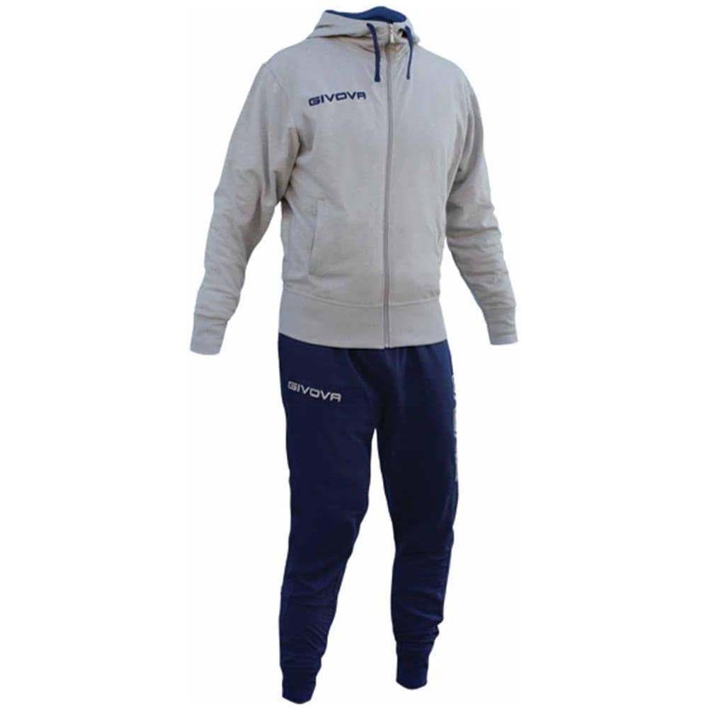 Tuta Poker Completo Di Giacca Con Zip Manica Lunga E Pantalone Colore Grigio / blu Taglia S - Foto 2