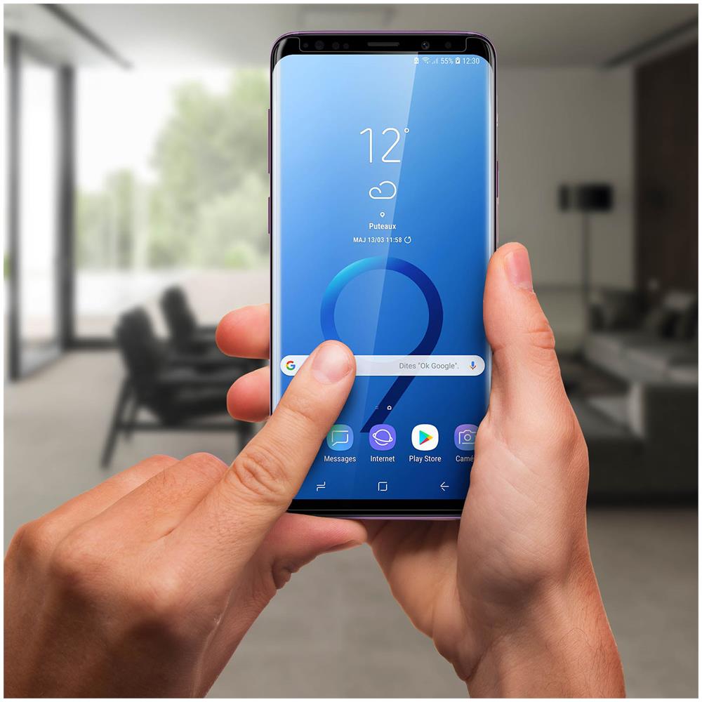 Pellicola Galaxy S9 Vetro Temperato 9h Ricurvo 5d Full Cover Contorni Neri - Foto 11