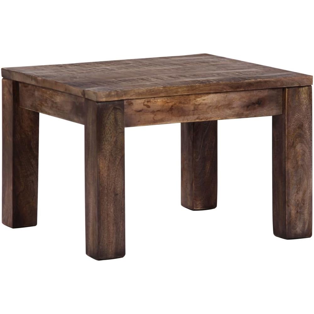 Tavolino Da Caffè 50x50x35 Cm Legno Massello Di Mango - Foto 2
