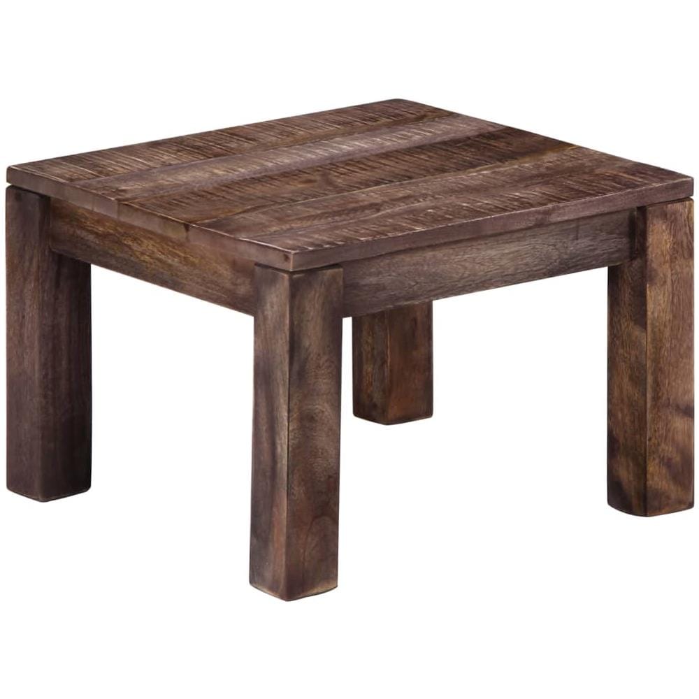 Tavolino Da Caffè 50x50x35 Cm Legno Massello Di Mango - Foto 8