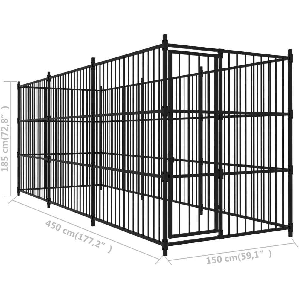 Canile Da Esterno 450x150x185 Cm - Foto 10