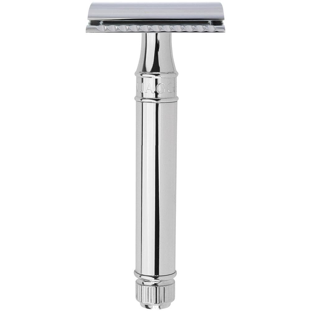 Rasoio Di Sicurezza A Doppio Filo, Manico Cromato, Con Pacchetto Da 5 Lame - Foto 1