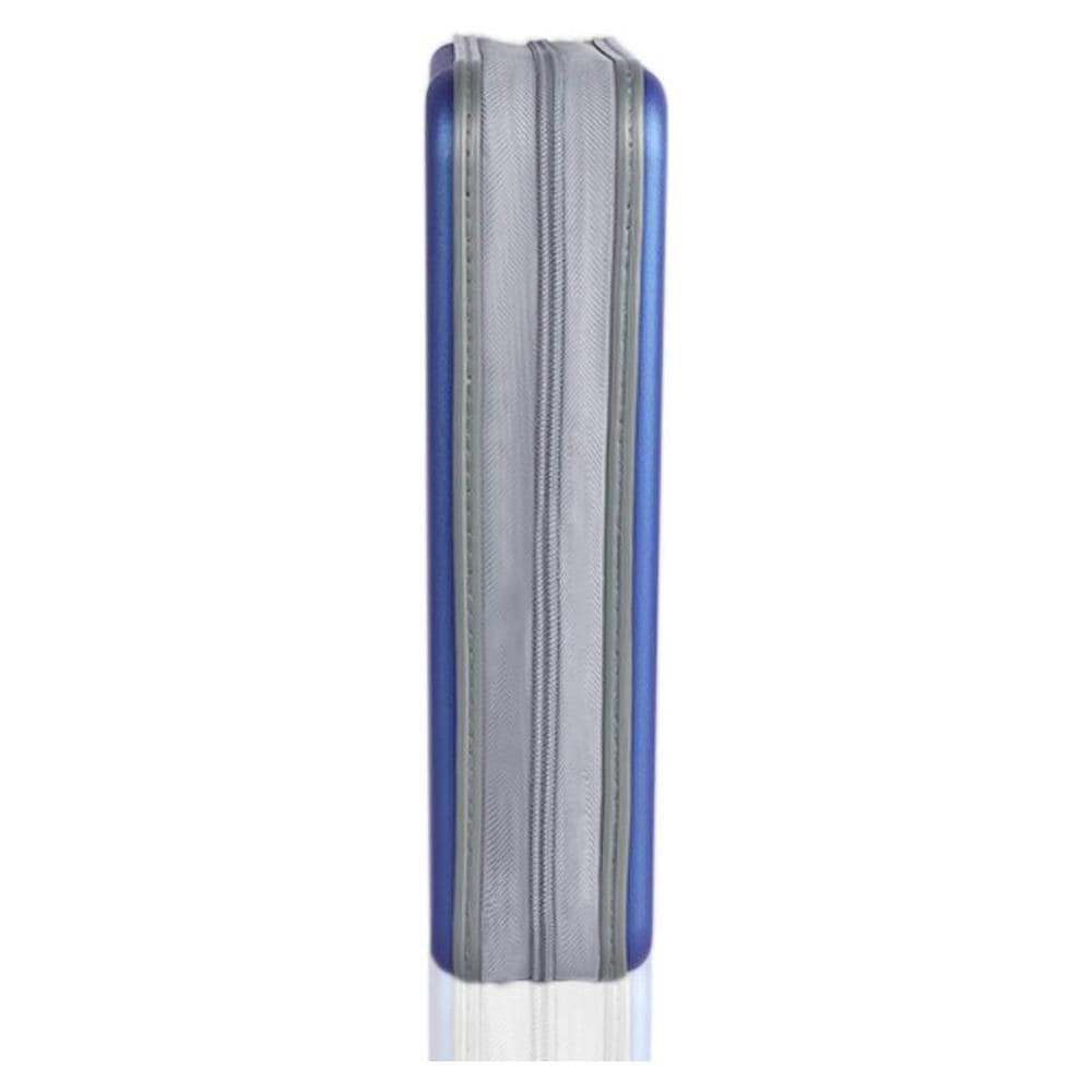 Cd Custodia Rigida 96 Capacit Di Plastica Portatile Holder Caso Di Corsa Cd Custodia Protettiva Zipper Dvd Disco Auto Di Archiviazione Sacchetto Del Raccoglitore (96 Capacit Blu) - Foto 2