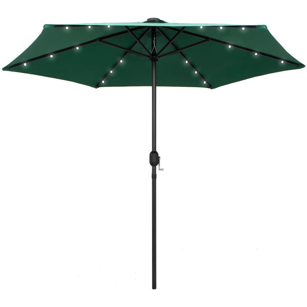 vidaXL Ombrellone a Parete con LED Giallo 290 cm | Leroy Merlin