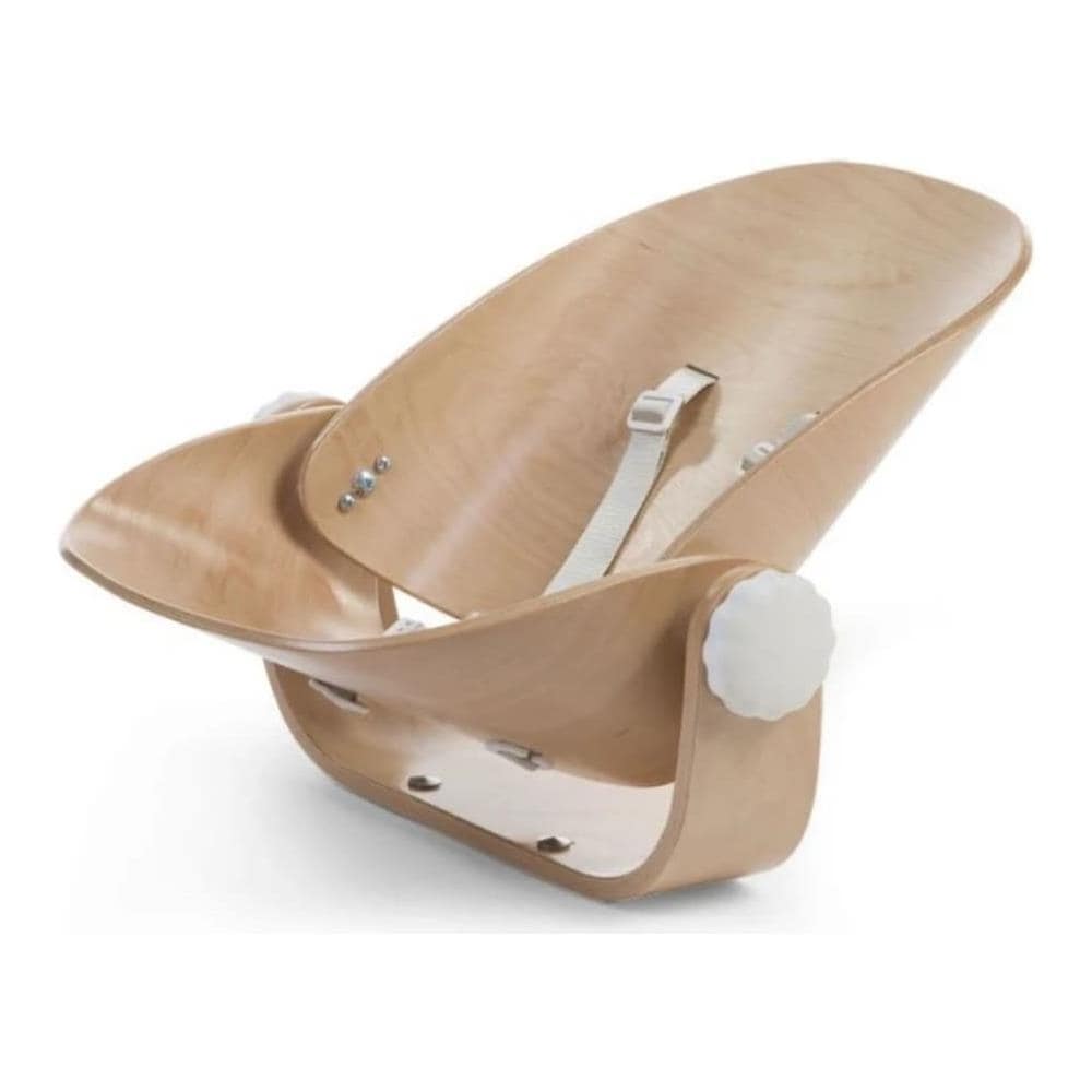 Seggiolone Evolu Newborn In Legno Naturale E Bianco - Foto 1