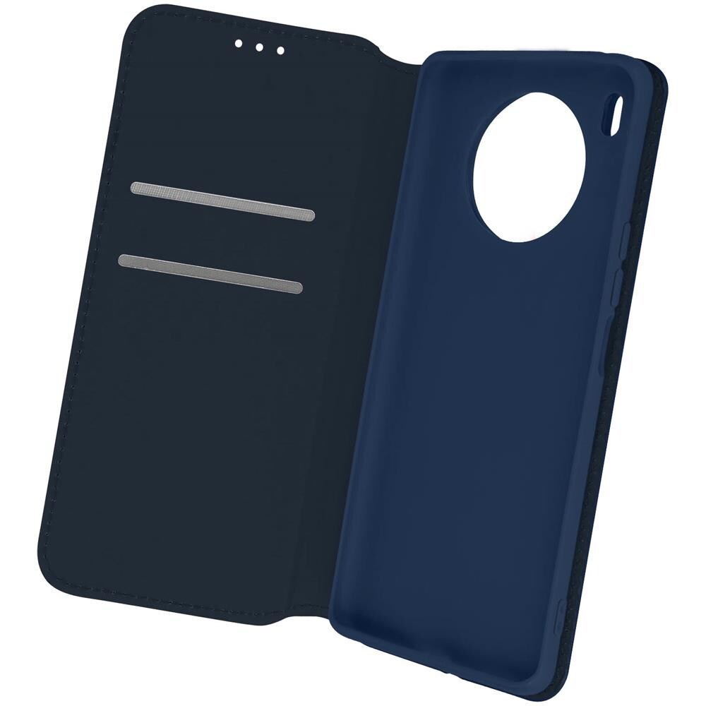 Custodia Huawei Nova 8i E Honor 50 Lite Portafoglio Funzione Supporto Video Blu - Foto 1