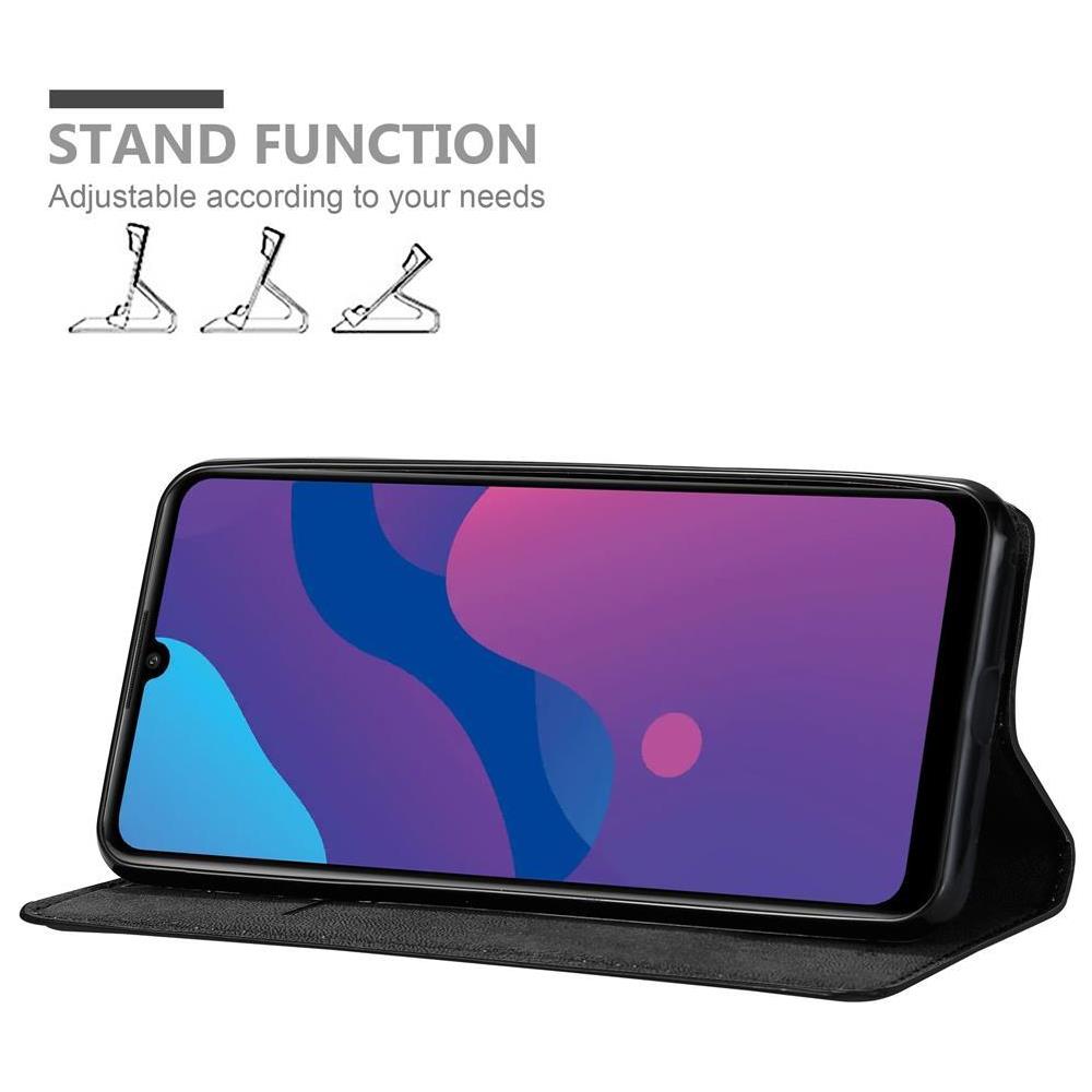 Cadorabo Custodia Compatibile Con Honor Play 9a In Nero Di Notte - Coperchio Protettiva Con Chiusura Magnetica, Funzione Stand E Tasca Per Le Carte - Foto 2