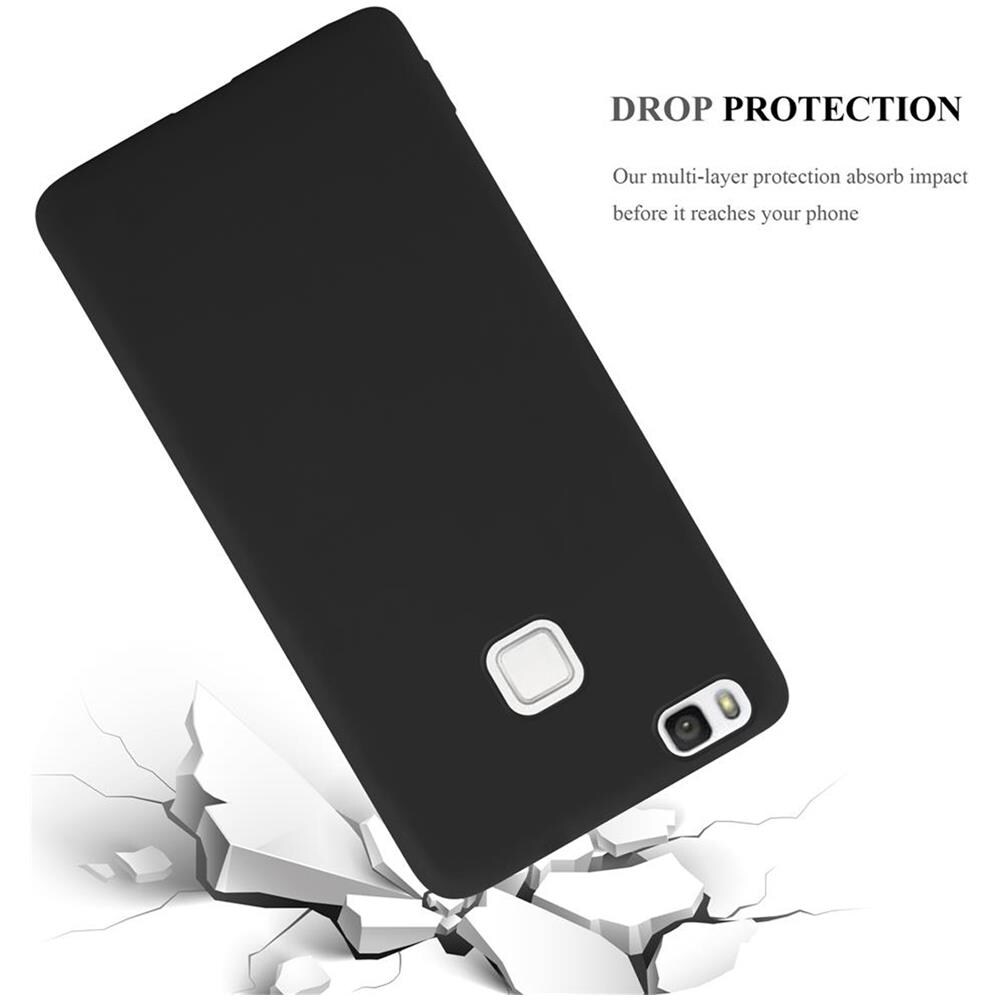 Custodia Compatibile Con Huawei P9 Lite In Candy Nero - Coperchio Protettivo In Silicone Tpu Flessibile - Foto 8
