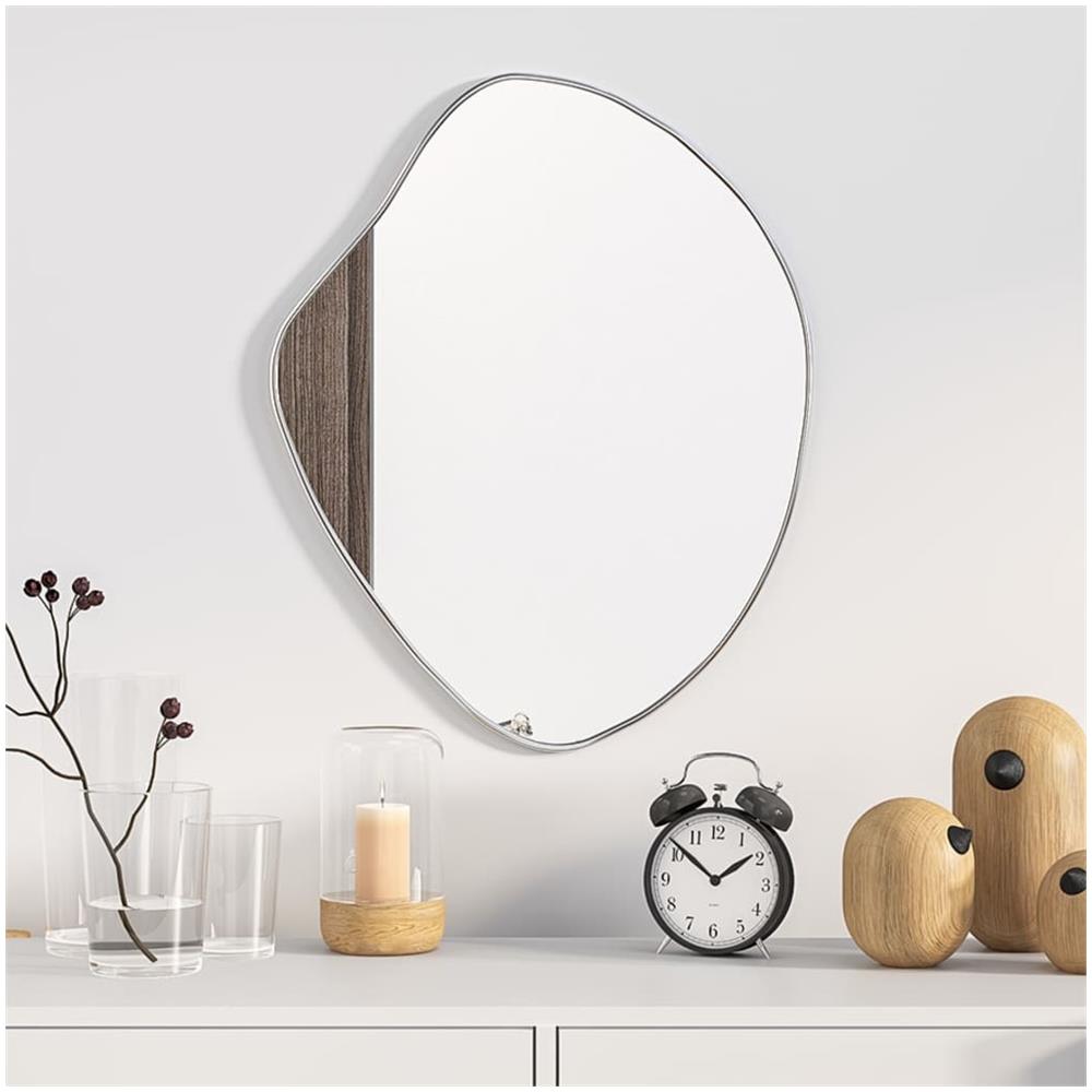 Specchio Da Parete Argento 50x40 Cm - Foto 1