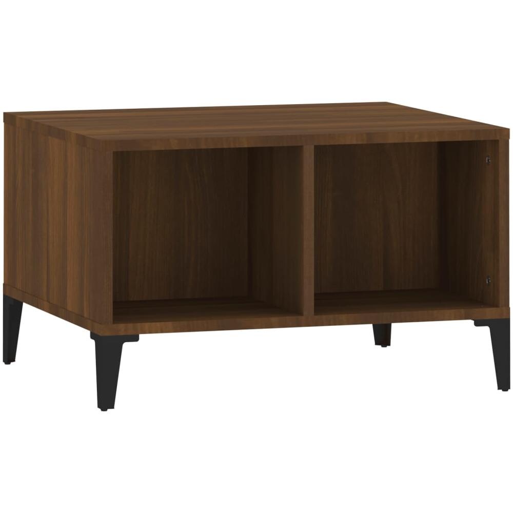 Tavolino Da Salotto Rovere Marrone 60x50x36,5 Cm In Multistrato - Foto 2