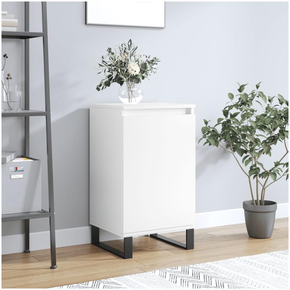 Credenza Bianca 40x35x70 Cm In Legno Multistrato - Foto 1